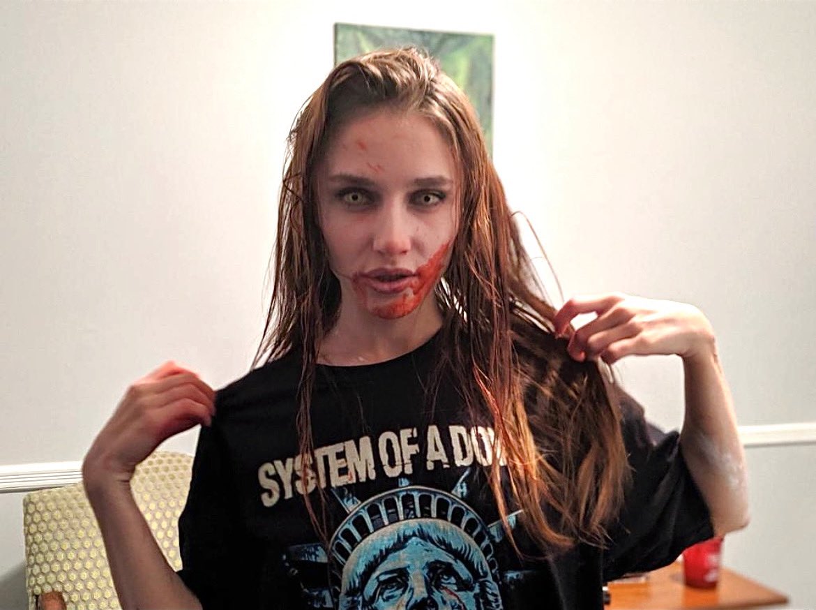 CorpseControl's tweet photo. Late night snack and @systemofadown cover art potential. Check out Corpse Control out now on YouTube!
#zombieshow #zombiechick #sexyzombie #zombiefilm #nycfilming https://t.co/8XeJyOzXcb