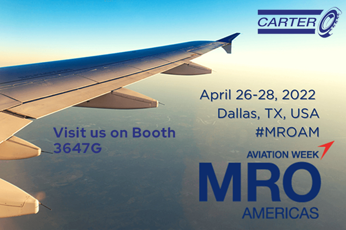 MRO Americas is fast approaching, please do get in touch to arrange a meeting or drop by to see us at Booth 3647G. 
#Carter #UNASIS #mroamericas #aerospaceindustry