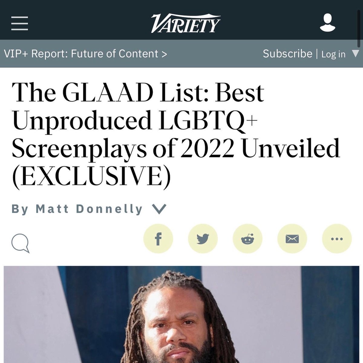 !!!!

GOOPED that my pilot 30 DAYS IN BAYSIDE is a part of this year’s #GLAADList, a selection of Hollywood’s most promising LGBTQ scripts, co-signed by execs at @GBerlanti Productions, #RyanMurphyProductions, @netflix & more. learn more via @variety (!!)

variety.com/2022/film/news…