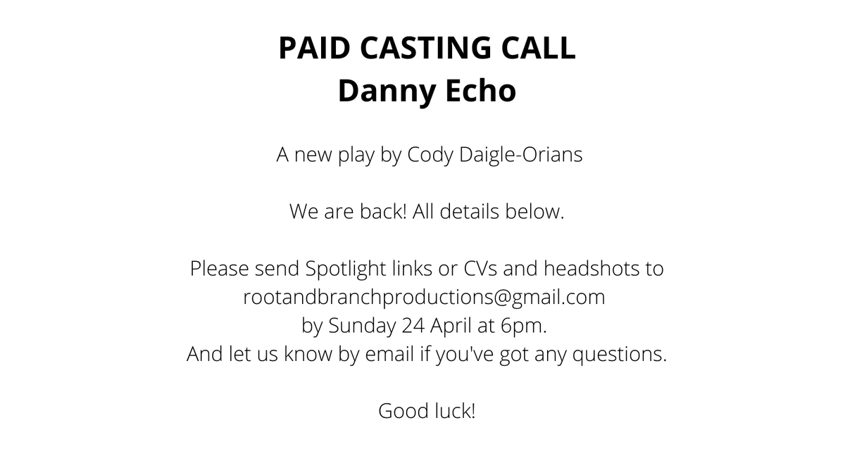 CASTING! All details below ❤️