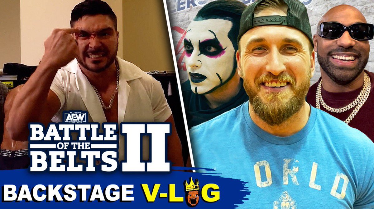 OfficialEGO's tweet photo. 🚨 NEW V-LOG 🚨
📺 https://t.co/0Bv5S1GR46
Backstage #BOTB2
- @ScorpioSky & @theaustingunn pose!
- @DanhausenAD @IsiahKassidy @EvilUno & @coltengunn play basketball 🏀
- @Pres10Vance chooses the winner of the slow eating contest!
- footage from @SquarCircleExpo
+ more! https://t.co/lAE0o8UMrc