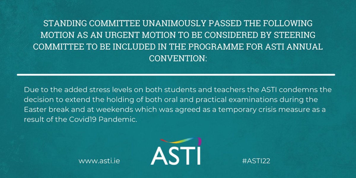 #ASTI22 Convention are discussing another urgent motion: