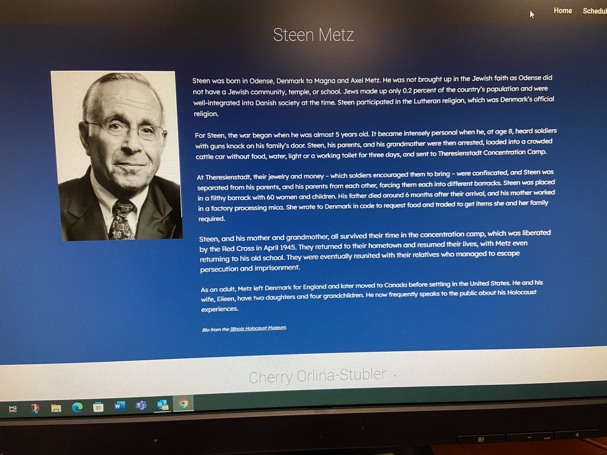 Very excited to welcome Steen Metz, Holocaust survivor, to kick off our first annual, three-day Diversity Workshop at LZHS this afternoon! #LZKind #LZNation @SrtaStronsky @AshleyWeltler @PNadlerLZHS @rubenstein79