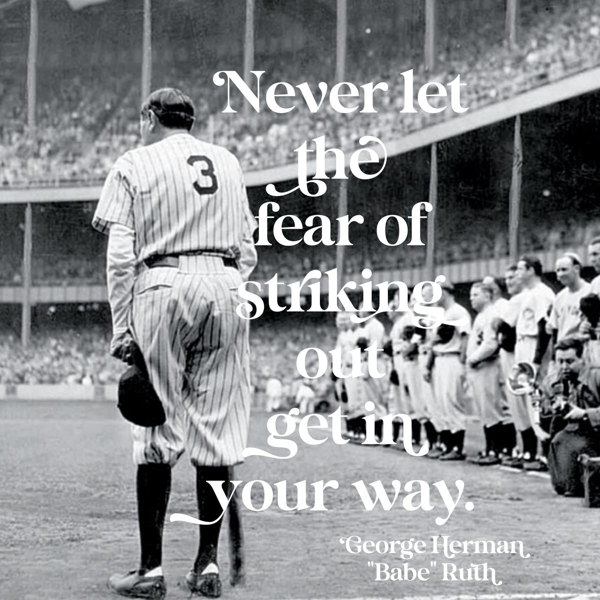 Step up to the plate and take a swing. Hit or miss, it will be a great story that you will tell for a long time.