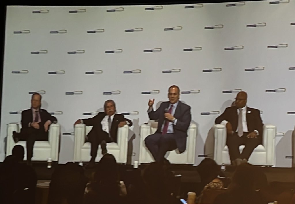 TiffanyFondal's tweet photo. “We don’t love our children into failure.” Yes, SEL is a priority but we must keep the rigor! #MSAconf #SuperintendentPanel https://t.co/C2uiqvjGx3