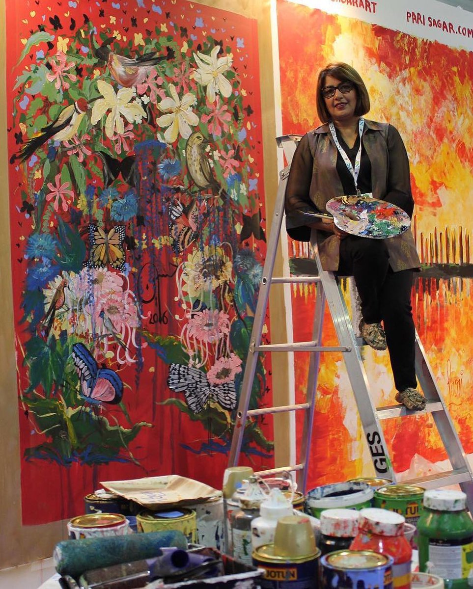 Paintings make the prefect gift for any occasion 🎨. 

Meet Humaira Hussain the professional artist behind the colorful painting in our Sheraton Club Lounge @beshdubai. 

Find her on sher.at/6013KfZkx

#DestinationSheratonMOE #ContemporaryArt #ArtOfHussain #RamadanGifts