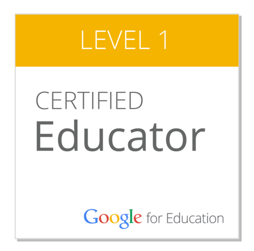 SHOUT OUT <a href="/Mr_CodyDrake/">Cody Drake</a> <a href="/LanceElementary/">Lance Thompson Elementary (NISD)</a> for becoming Google L1 Certified🎉💛! Did you know, you can get reimbursed for this Google Certification? 

Reach out to your Instructional Technologist for more info, or for other certification opportunities! #ContinualLearning