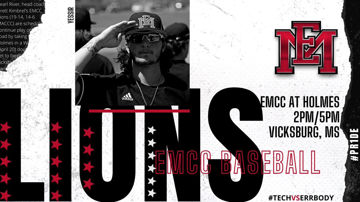 Gameday!! Baseball will play Holmes today at Sports Force Park in Vicksburg due to the damage done to Holmes' baseball facility during last month's tornado. The DH will begin at 2PM. There will be no stream, but you can follow on GameChanger. #PR1DE