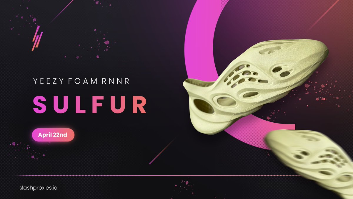 Let's secure some Foam Runners. 👀💰

'FOAMS' - 50% off any purchase! 💥

slashproxies.io/residential-0
slashproxies.io/home-isps
slashproxies.io/captcha-proxies