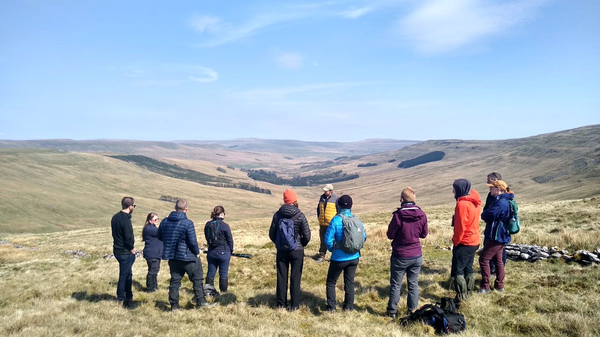 ypp_peat's tweet photo. Perfect weather today for us to visit @WoodlandTrust at their new site nr Hawes. Very exciting plans to boost the biodiversity of this area, including some peatland restoration of course! Something to keep your eye on over the next few years 👀 #YorkshireDales #PeatlandsMatter https://t.co/E5oAirVATQ