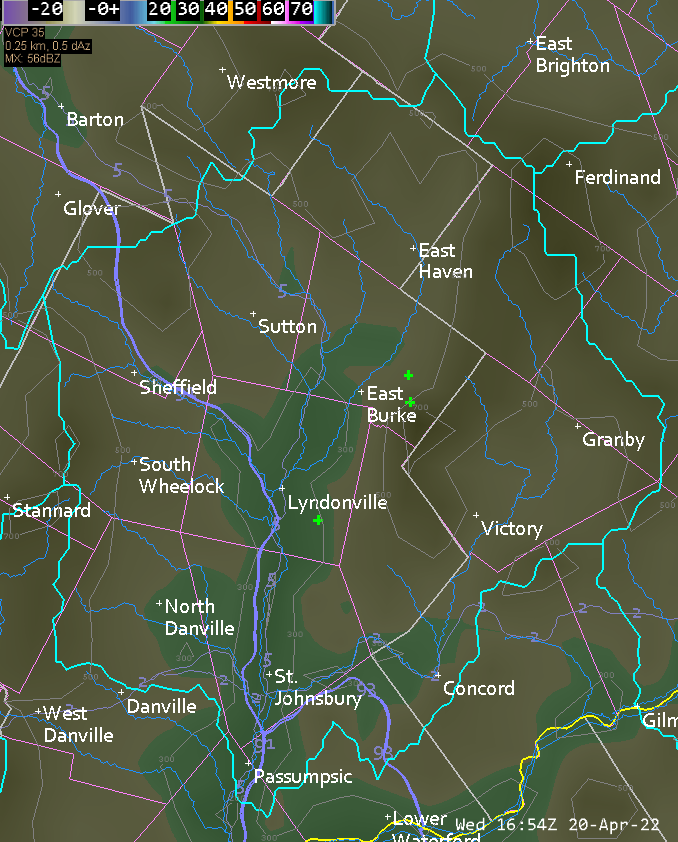 ruff_wx's tweet photo. Recently came across @unidata 's tips for importing shapefiles/ GIS into CAVE. Testing it out with a hydrology procedure, showing NERFC Basins, VT towns, and ski areas, over HRRR model surface topography. Wicked cool!! @lyndonweather @jayshaferwx @jntkwx  #vtwx #awips #gis https://t.co/ryjWIAFIdm