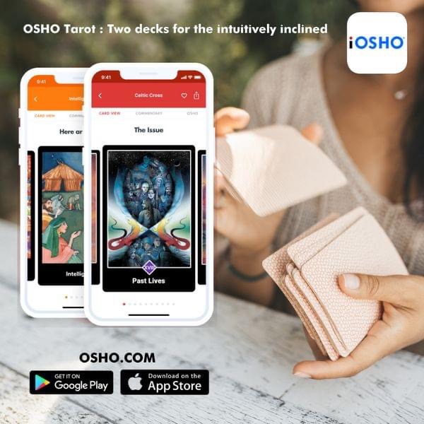 OSHO's tweet photo. Download your free app trial now https://t.co/OGQY0qU9mY
#osho #oshoradio #iOSHO #oshozentarot #tarotreading #lifeissues #professionalissues #oshotransformationtarot #intuition https://t.co/hLiKsOzbFF