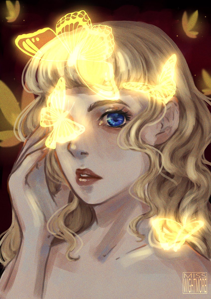 MissWightmore's tweet photo. Listening to my new favourite podcast inspired me 
@SayItInRedPod #fanart #Umineko https://t.co/qXpbRfuM0r