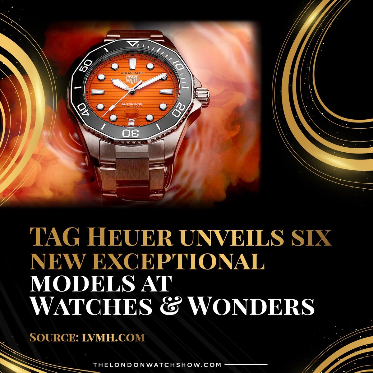londonwatchshow's tweet photo. TAG Heuer has demonstrated a pure avant-garde watchmaking spirit for more than 160 years. 

This latest edition of Watches &amp; Wonders highlights both disruptive pieces and fresh takes on some of the brand's most iconic pieces ✨

#tagheur #watchmaking #luxurywatches #watchnews https://t.co/SNTwwi0XJl