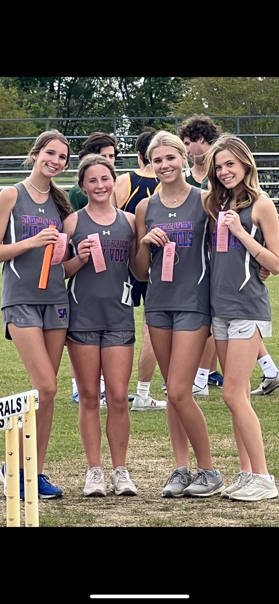 Summer Evans Emma Winston and Mary Landrum Love and Tinnesly Shoemaker just qualified for North State next week at Bayou in the 4x800 relay