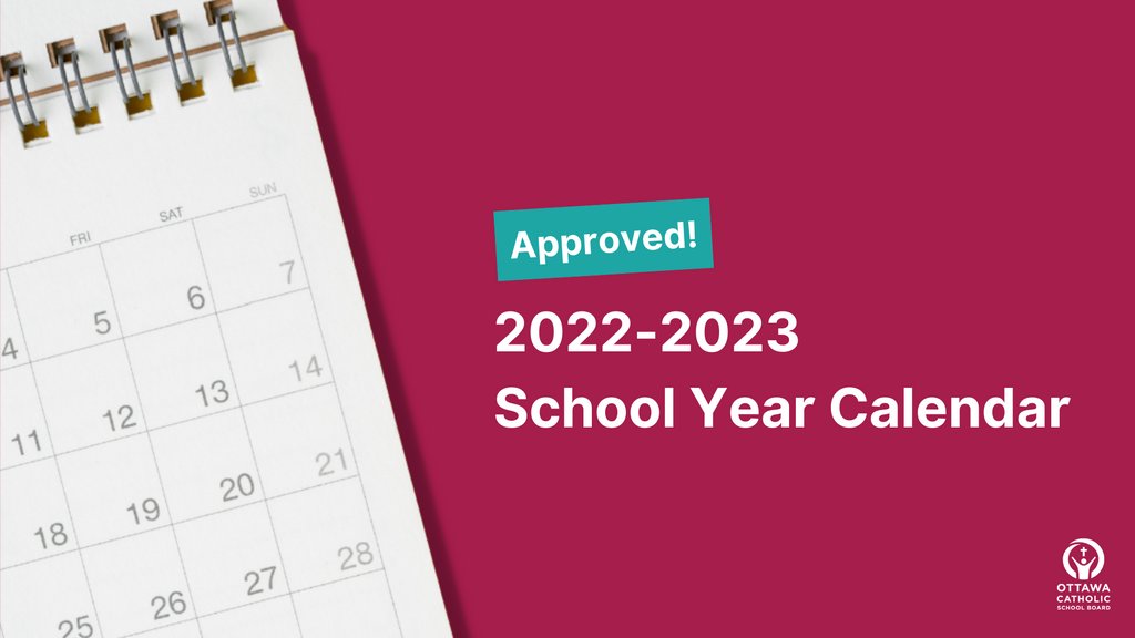 Ottawa Catholic School Board on Twitter "📣The ocsb school calendar
