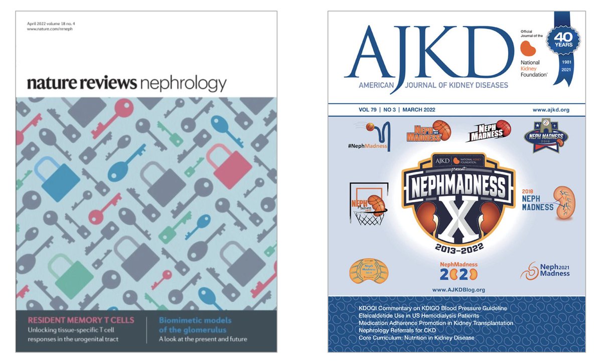 Thank you to @suz_allison from @NatRevNeph and AJKD publisher @sevspratta for arranging complimentary subscriptions for the #NephMadness Grand Prize Winners!