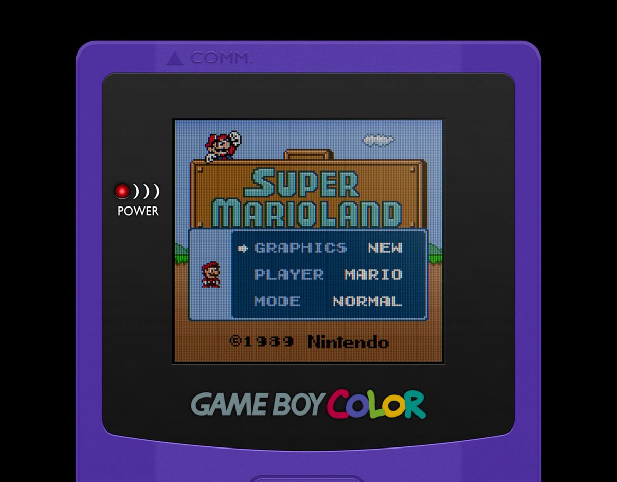 Super Mario Land DX title screen