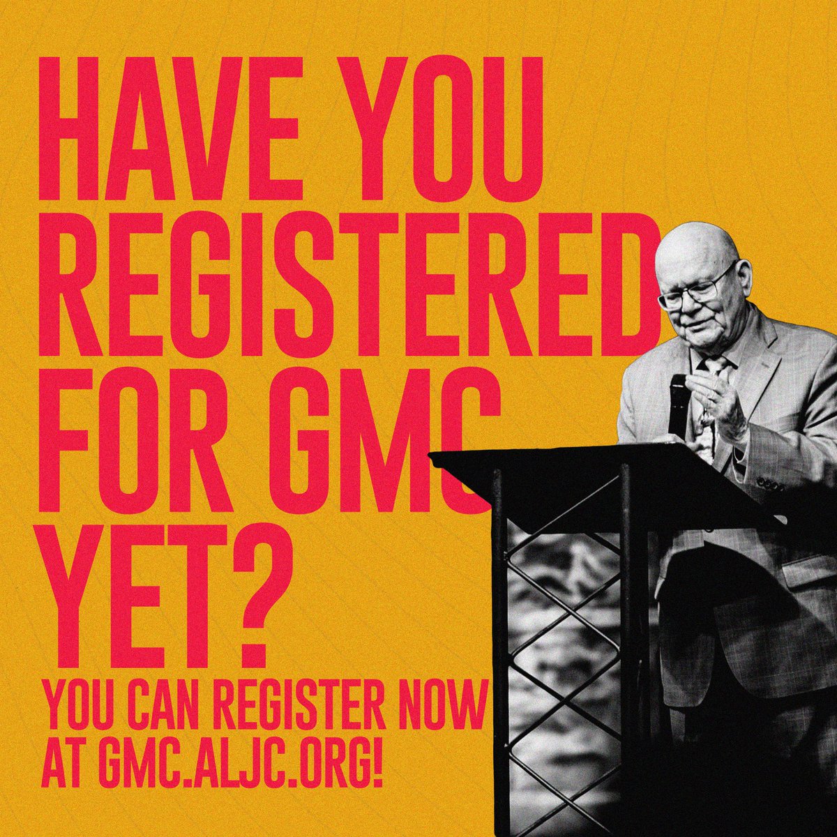 ALJCorg's tweet image. Have you registered for GMC yet? Register now at gmc.aljc.org