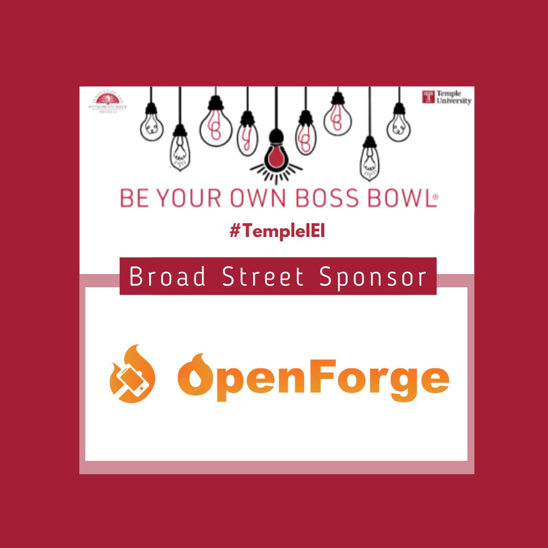 Thank you to Broad Street Sponsor <a href="/openforgemobile/">openforge</a>, who will be providing web development services to two of our finalists this year! Learn more about OpenForge at openforge.io <a href="/thefoxschool/">Fox School</a>  #byobb2022 #templemade #owlpreneur #pitchcompetition #templeiei