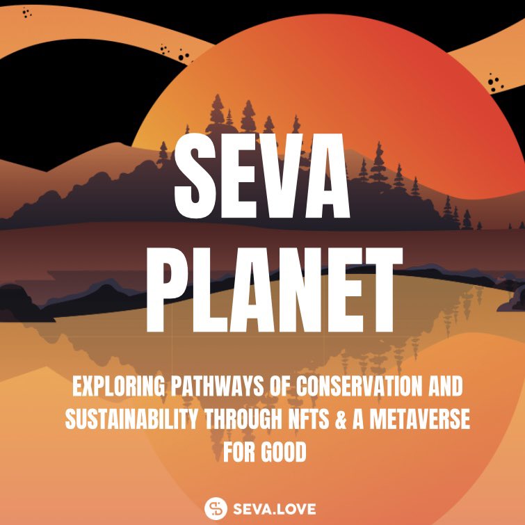 What is #SevaPlanet? 🤔 

Here at Seva.Love we are committed to creating a better planet 🪐 on Earth &amp; in the #metaverse 👾

We are so excited by the development of carbon neutral #blockchaintechnology &amp; #sustainableart that creates impact in our #globalcommunity 🌏