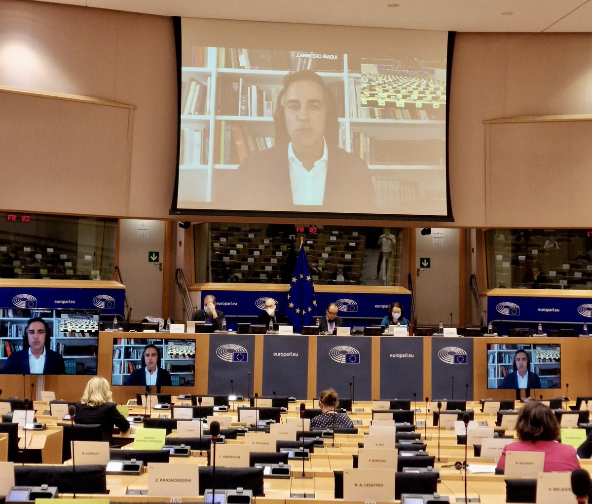 inaquicarnicero's tweet photo. Muy agradecido a la presidenta @vonderleyen por haber puesto como ejemplo la Ley de Calidad de la Arquitectura de España en el encuentro celebrado en el Parlamento Europeo sobre la #NewEuropeanBauhaus donde he tenido el privilegio de participar como experto. https://t.co/UfFkTK4F5P
