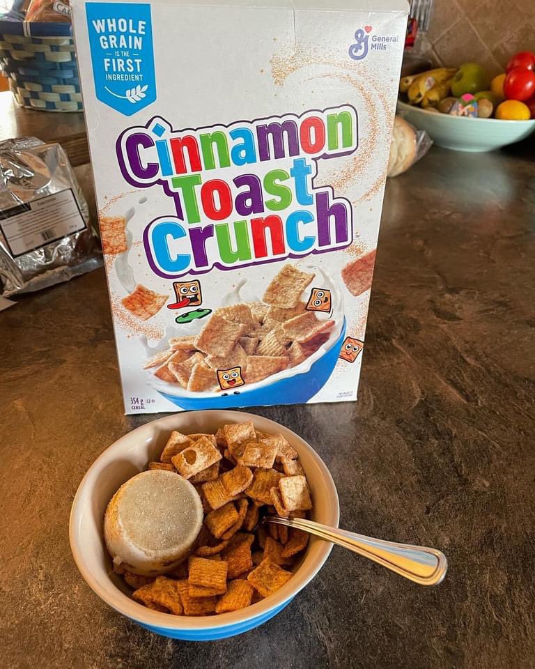 BrewingRoad's tweet photo. Hey @GeneralMills what is this thing we found in our Cereal? I’m glad it’s HUGE so I couldn’t miss it!!! #cereal #found #parts #whatisthis #caretotalk https://t.co/OxkZv62tUB