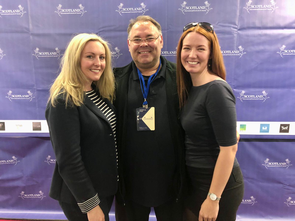 FilmsHybrid's tweet photo. Producer, actor &amp; co writer @Delboytv attends Scottish premiere of 'Everything Was Fine @ScotlandIFC  today in Peebles with Festival Director @MhairiCalveyAct &amp; UK Chairperson @VivienReid https://t.co/hQpjhCuCa4
