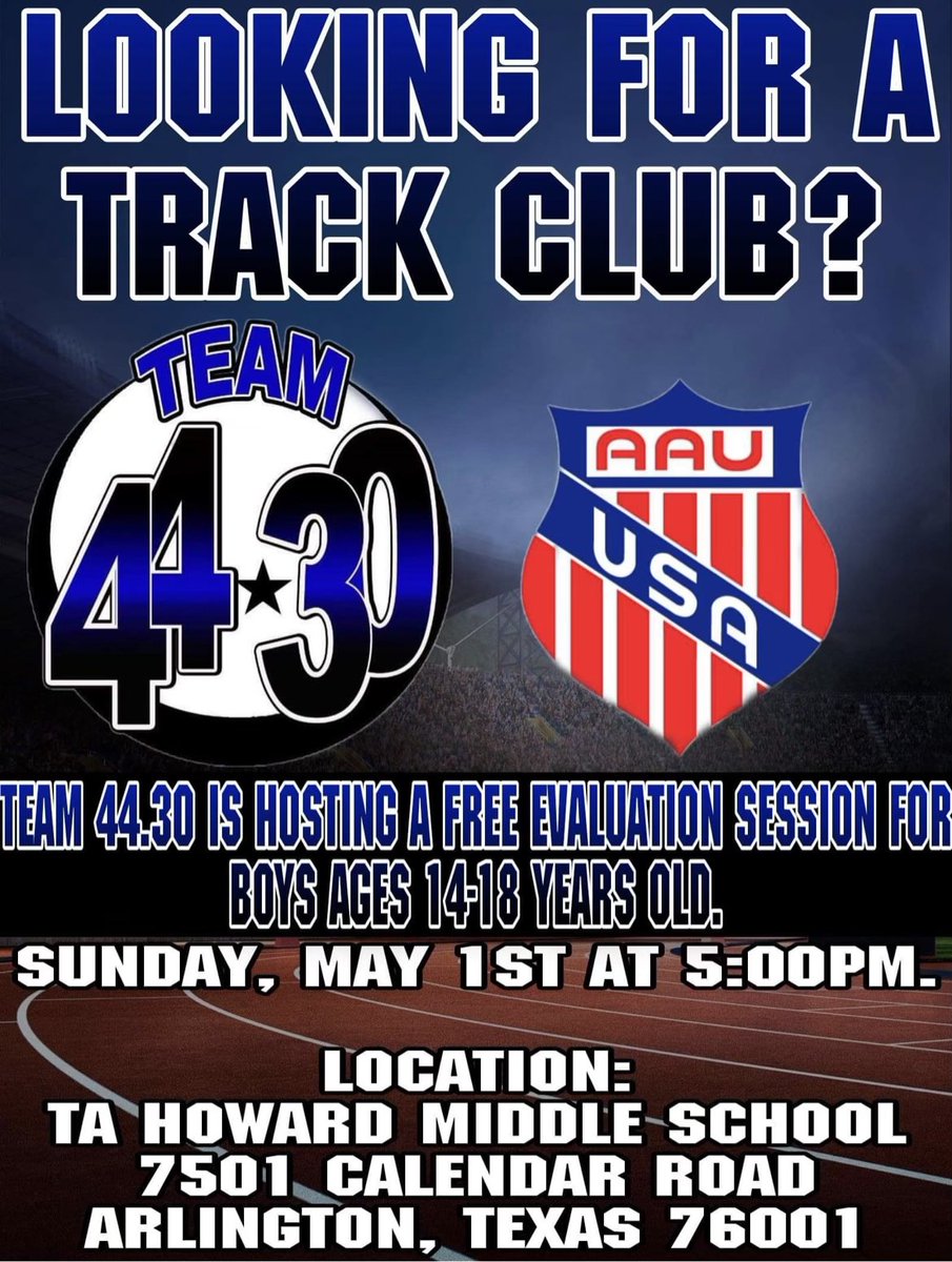 TEAM 44.30 Track Club tweet media