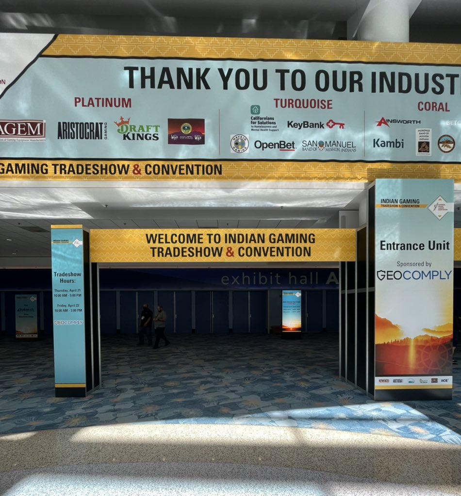 First time at <a href="/IndianGaming85/">Indian Gaming Association</a>’s tradeshow and convention. Let me know if you’re around this week! #NIGA2022