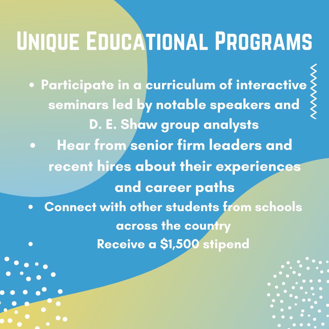🚨PAID FELLOWSHIP ALERT🚨

Check out this PAID oppotunity from our friends at <a href="/DEShawGroup/">The D. E. Shaw Group</a> using the link in our Linktree in our bio!

#WeDidItFirst #GENWeek2022 #FLIPNational #HigherEducation #HigherEd #FirstGen #FirstGenStudents #FirstGenStudent #FGLI #FLI #FirstGeneration