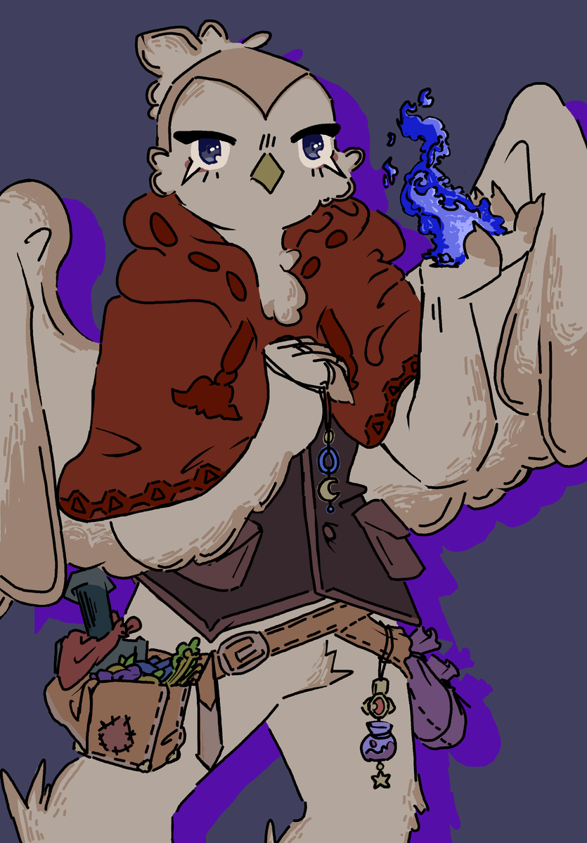 PoisonLitteShit's tweet photo. Mi oc todo bonito todo magito
#drawings #draw #owl #furry #bird #furrybird #owlcharacter #medievalart #medieval #witch #Fire #magic https://t.co/GXEYuorcFA