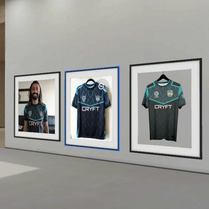 cryptofctoken's tweet photo. My metaverse gallery!
Check it out for yourself in the link in the bio!
#cryptofcjerseys #safemoon #bitcoin #ethereum #eth #metaverse #nft #nftcollector #nftart #nftartist #football #doge #tcgworld #metaversenft #conceptkit #footballkit #jerseycollecto… https://t.co/uZAvUkqIFM https://t.co/aH4rnYwYwH