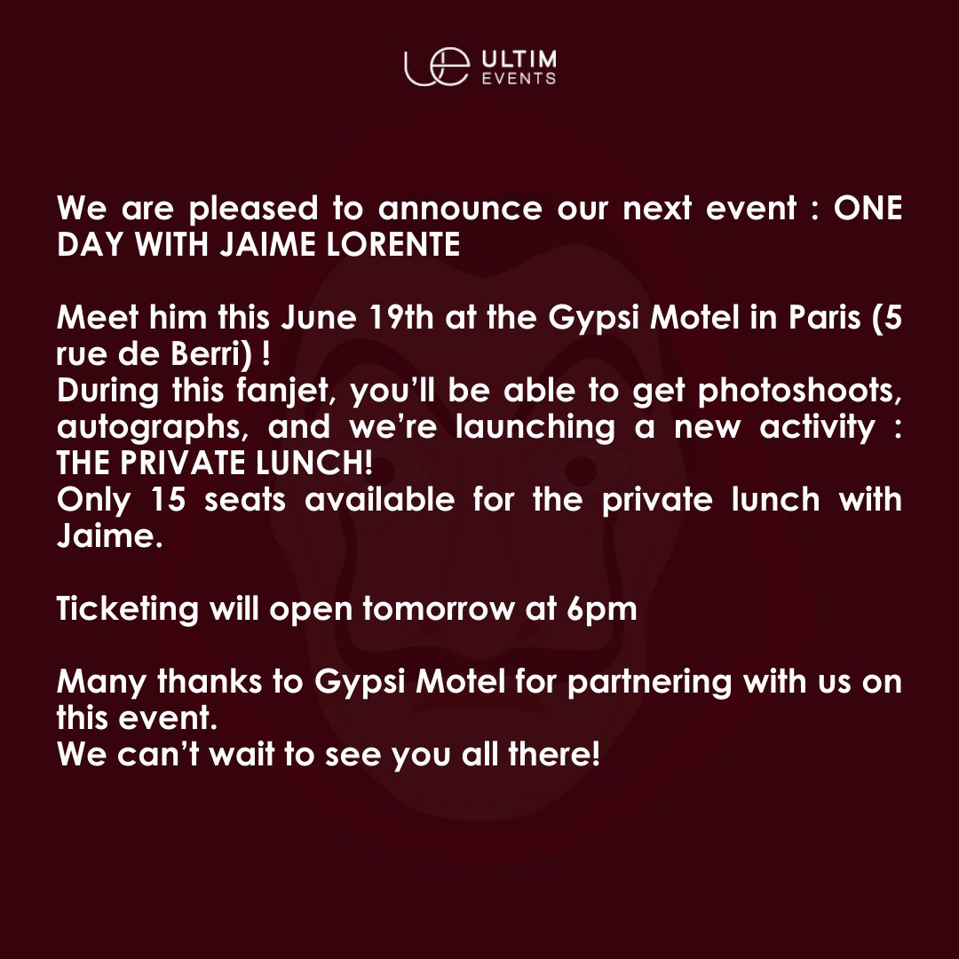 ultimeventz's tweet photo. #UEFANMEET : JAIME LORENTE - June 19th 2022 - Paris ❤️ https://t.co/H3dHfN5sKM