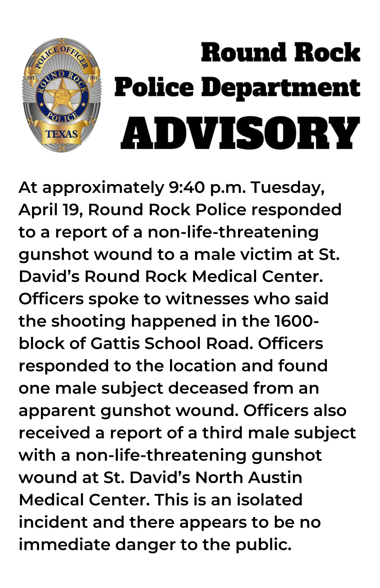 Round Rock Police Breaking News Today Twitter - 6cn59i5
