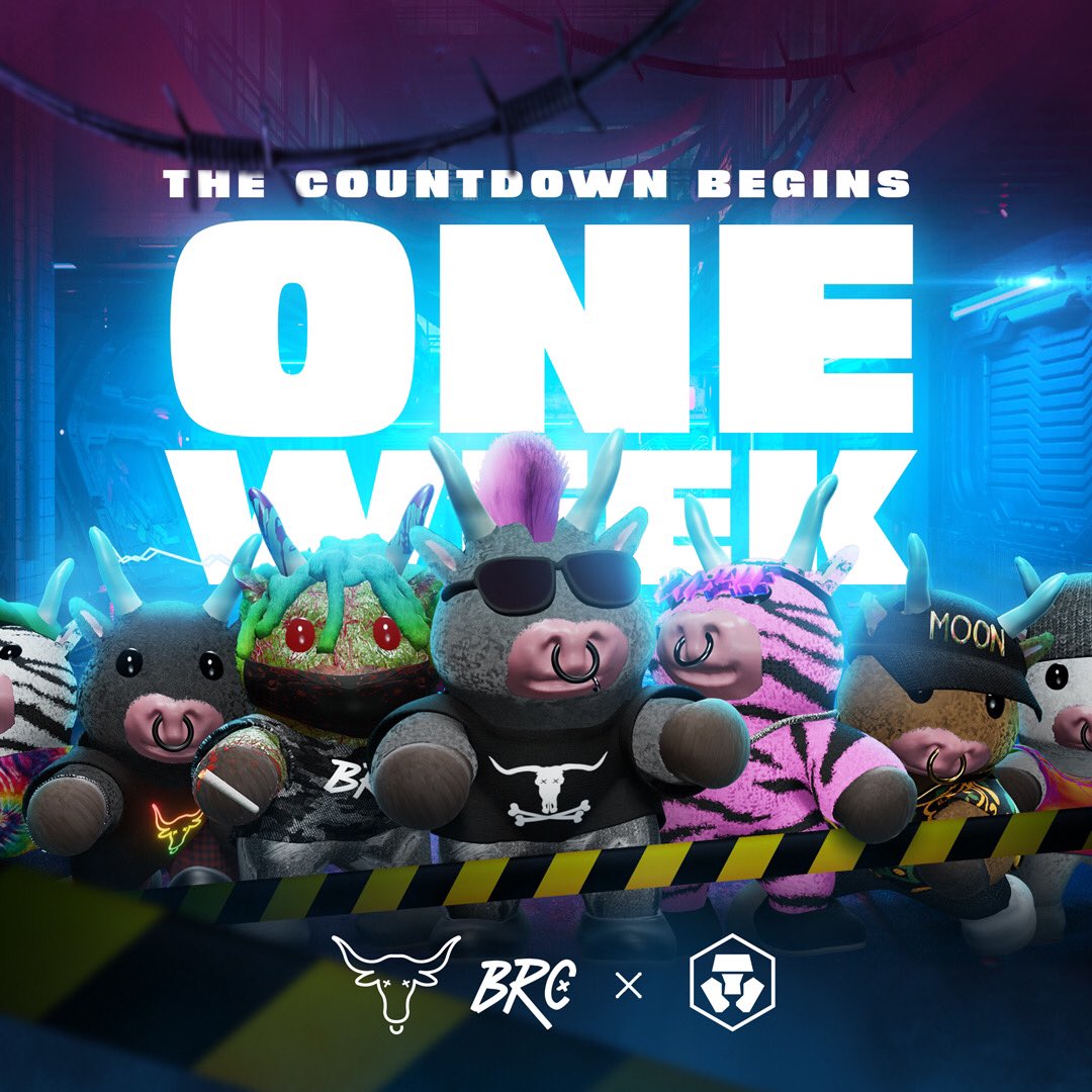 We are officially ONE week away from the beginning of the Bull Run.

Are you ready? 🐂🏴™️

Drop gate now live on <a href="/cryptocomnft/">Crypto.com NFT</a> : crypto.com/nft/drops-even…

#CRO #crofam #FFTB