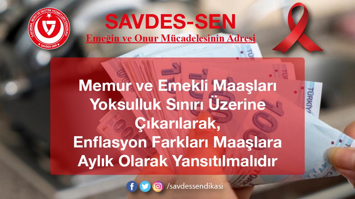dmssendikasi's tweet photo. Memur ve Emekli Maaşları yolsulluk sınırı üzerine çıkarılarak enflasyon farkları maaşlara aylık olarak yansıtılmalıdır...
Memurlar enflasyon altında ezilmektedir.

Memurun SessizÇığlığı https://t.co/TyjBDo60rh