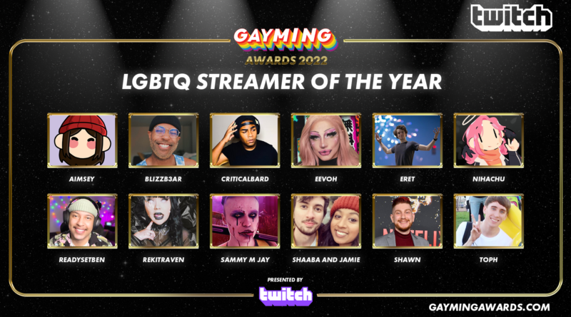 dts's tweet photo. Congratulations to our #DTSFreshmanClass members @ReadySetBen and @TophGames for their nominations as LGBTQ Streamer of the Year! Cheer on our streamers at the 2022 #GaymingAwards April 25, 7pm BST at the Troxy Theater, London. @gaymingmag @Twitch https://t.co/xA8rRPDTki