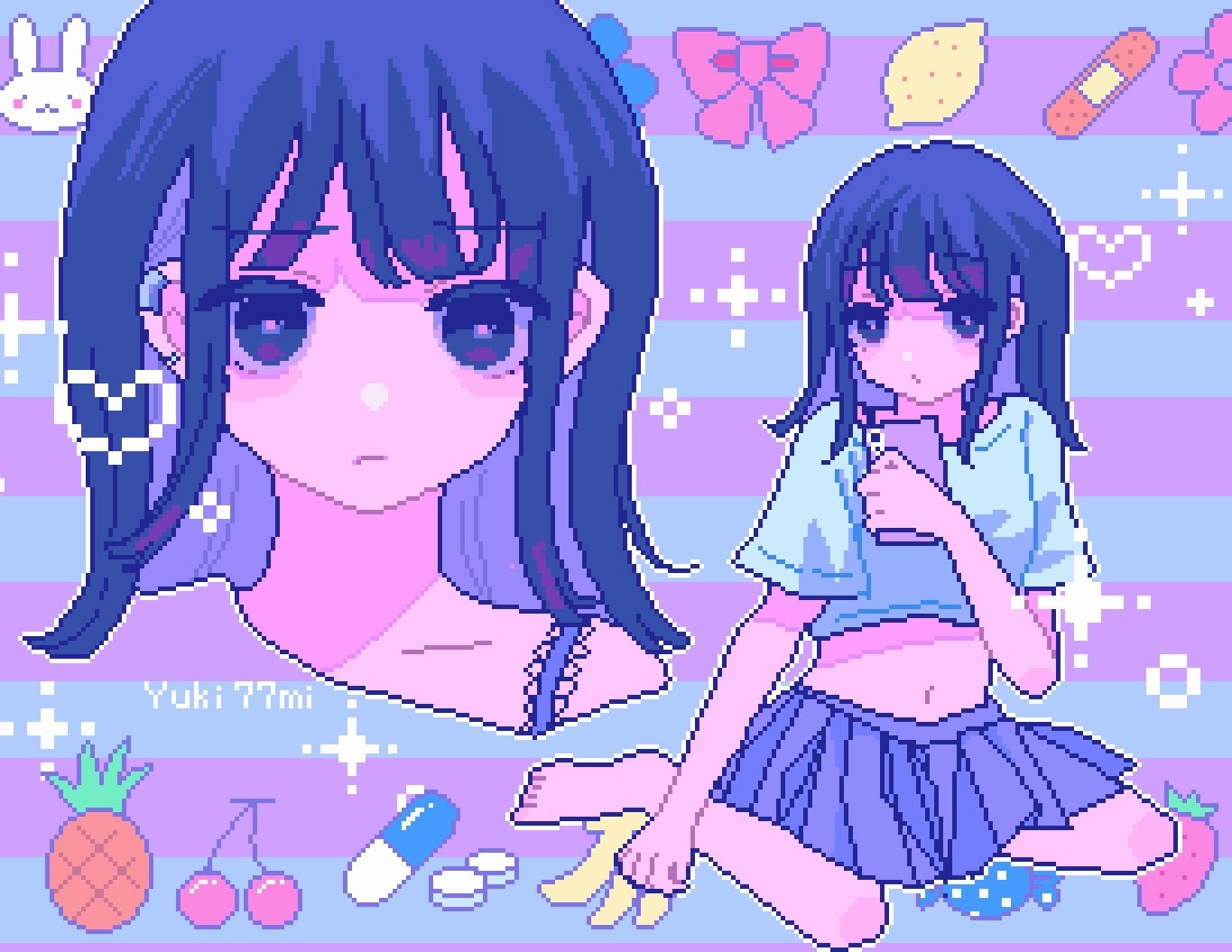 ななみ　手描き　イラスト　リクエスト ⠀ ⠀ こないだストーリーズで リクエストに答えた時に描いた 絵