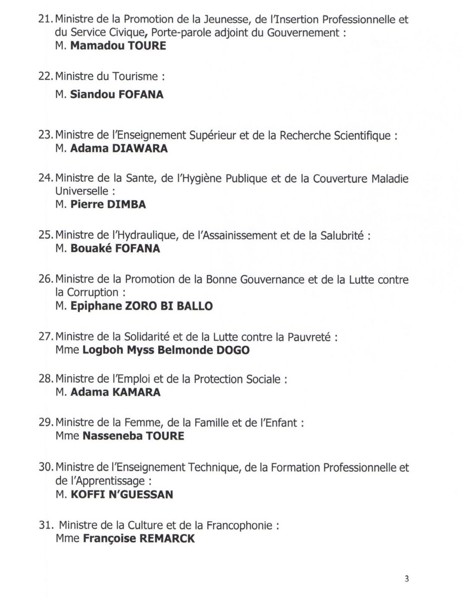RassemblementT's tweet photo. #Communiqué : nomination des membres du Gouvernement de #CIV225 https://t.co/W4rSEMXh6L