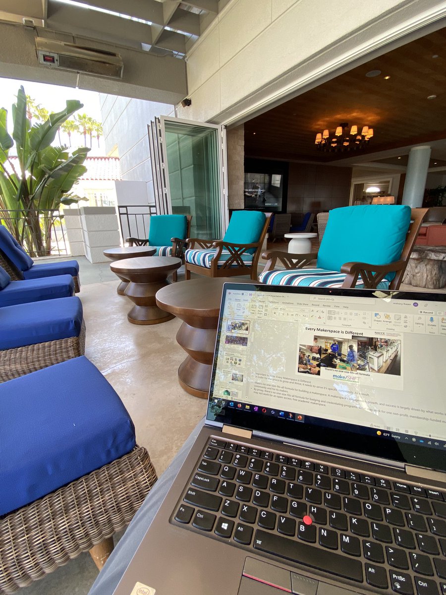 Making some final tweaks to the presentation for our #makeSHIFT session tomorrow. Pleased to represent <a href="/myniacc/">NIACC</a> <a href="/NACCE/">NACCE</a>’s makerspace conference and excited for things to kick off this afternoon! @NiaccPappajohn <a href="/STEM_IA/">NIACC STEM</a>