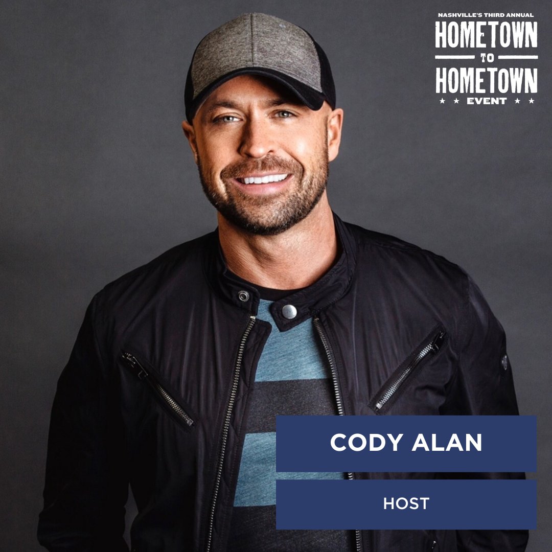 We're excited for <a href="/CodyAlan/">Cody Alan</a> to be hosting our Hometown To Hometown event w/ <a href="/thisissongfarm/">SongFarm.org</a> in less than 1 week! Join us on 4/26 as we honor <a href="/shanemcanally/">Shane McAnally</a> &amp; <a href="/ohmyjoshosborne/">Josh Osborne</a> feat. <a href="/TheBrandyClark/">Brandy Clark</a> <a href="/walkerhayes/">Walker Hayes</a> <a href="/kyliemorgan/">Kylie Morgan</a> <a href="/carlypearce/">Carly Pearce</a>. 
Get tix now: donate.savethemusic.org/event/hometown….