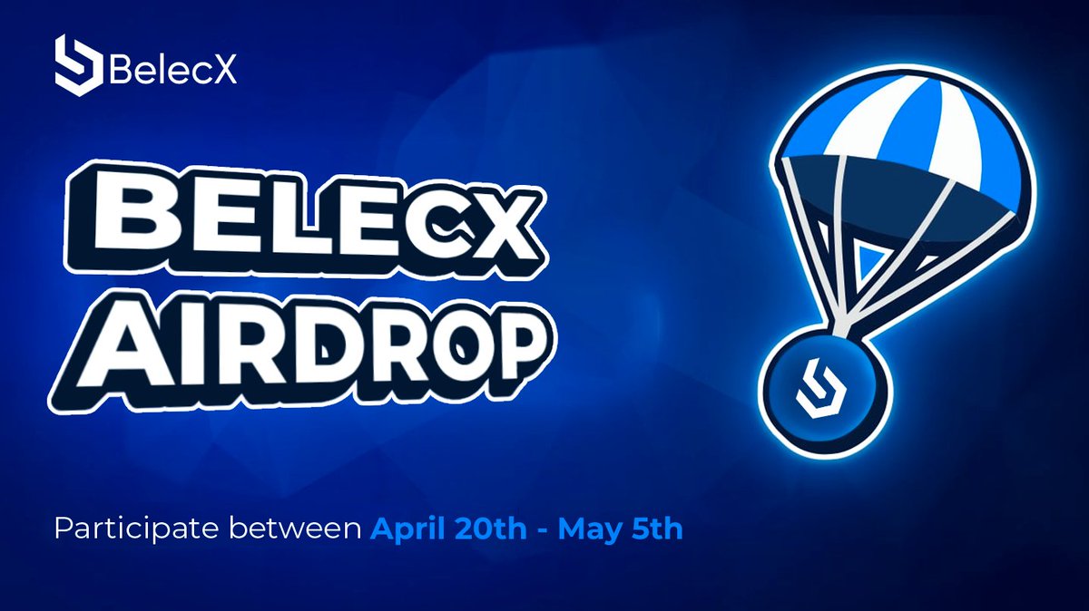 With #love To grow Our Community ❤️....... 
The BelecX team will airdrop 1,000,000 $BEX which is 1% from our total supply.
 
📢 #Airdrop Rules
👉 Follow all instructions on the Bot, Goodluck everyone  😉

t.me/BelecXProtocol…
#NFTCommunity #NFT #AirdropCrypto #GiveawayAlert