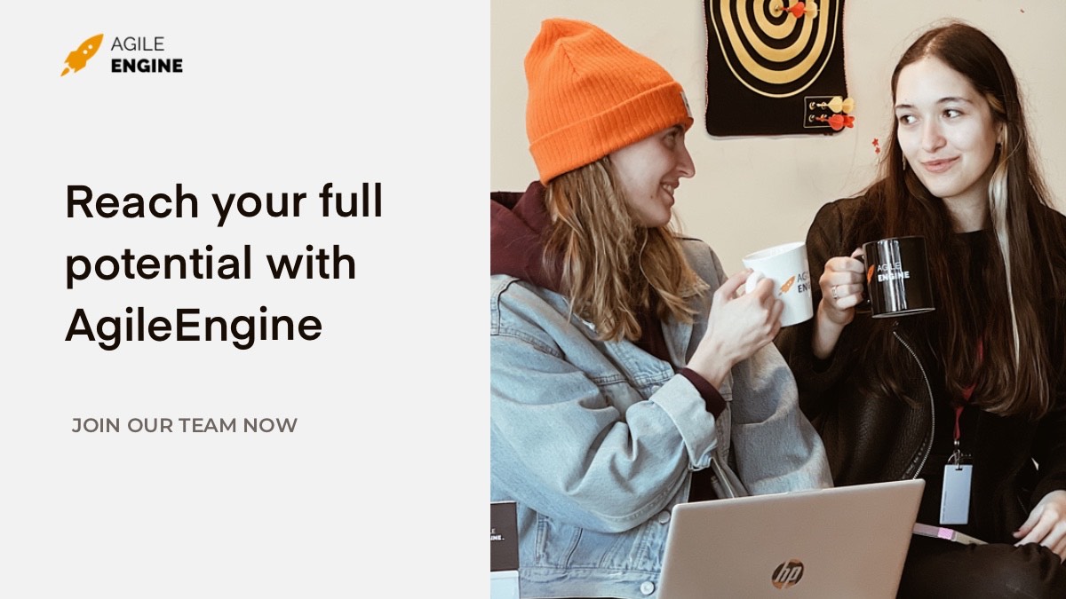 agileengine's tweet image. If you've ever dreamed of reaching your full potential in a global company featured by Inc. 5000, this is the sign from the Universe ✨ Come grab the right opportunity for you bit.ly/3xEjull