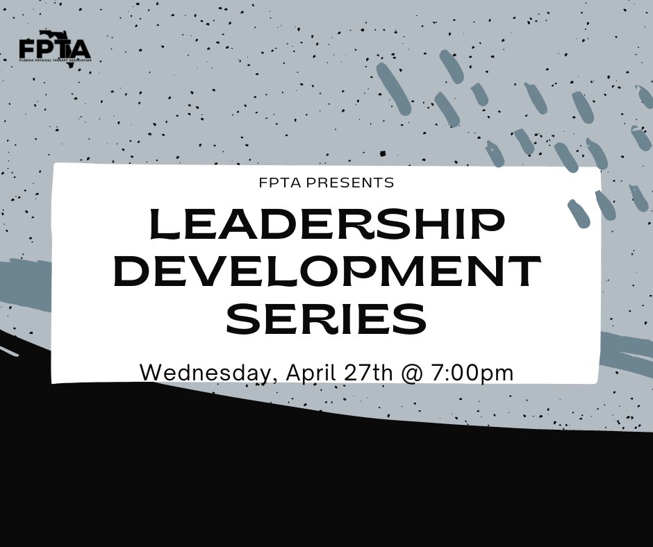 FPTASSOC's tweet photo. The FPTA is pleased to offer another virtual Leadership Development Series meeting! This month’s meeting will be held on April 27th @ 7pm. If you would like to attend, send an email to: info@fpta.org.
#fpta
#leadership
#students
#earlyprofessionals
#education https://t.co/zehUvJtrC7