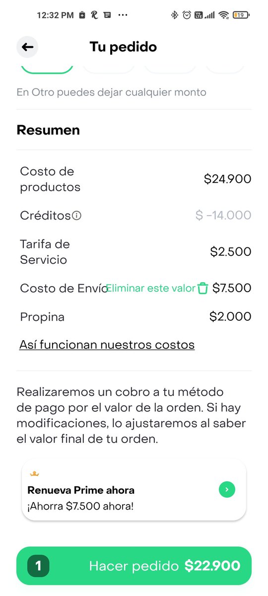 leofiatmegi's tweet photo. @RappiColombia al cabo de unas horas los costos de envío cambian ni teniendo "créditos" se beneficia que engaño... https://t.co/yUY8acRwyg