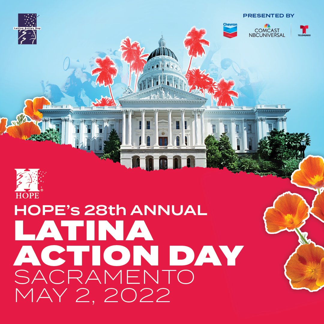 .@HOPELatinas convenes over 400 Latina leaders in Sacramento for its public policy issues conference #LatinaActionDay. Join me & Latina leaders, advocates, & students on 5/2 for a day of advocating on behalf of all Latinas. Info: events-latinas.org/lad22 #LAD2022