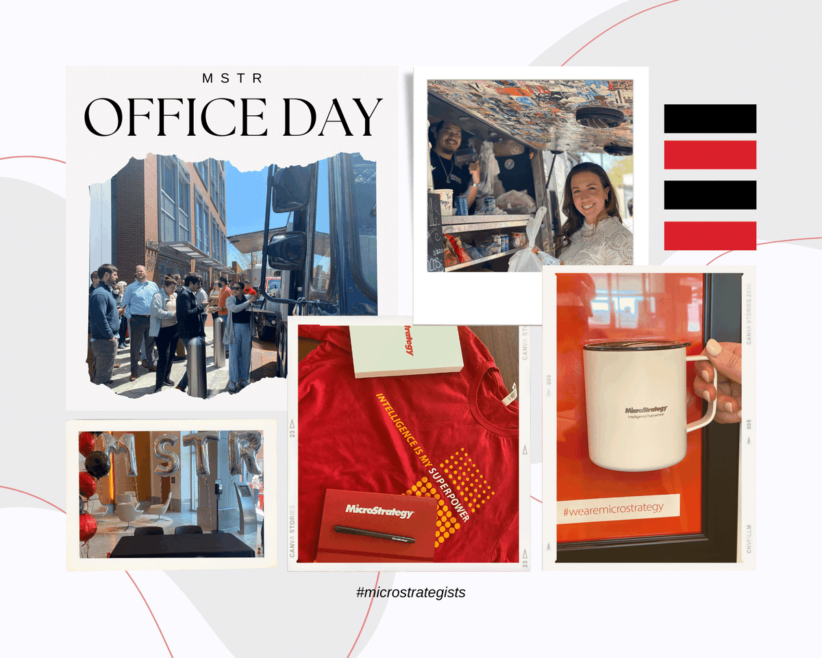 MicroStrategy's tweet photo. π Super pumped for our first official #MSTROfficeDay!
From food trucks to new swag, we're excited to open our HQ in Tysons, VA for our local employees and see everyone once again.
#MicroStrategists #IntelligenceEverywhere #foodtruckcentral https://t.co/dtiGCMJTKB