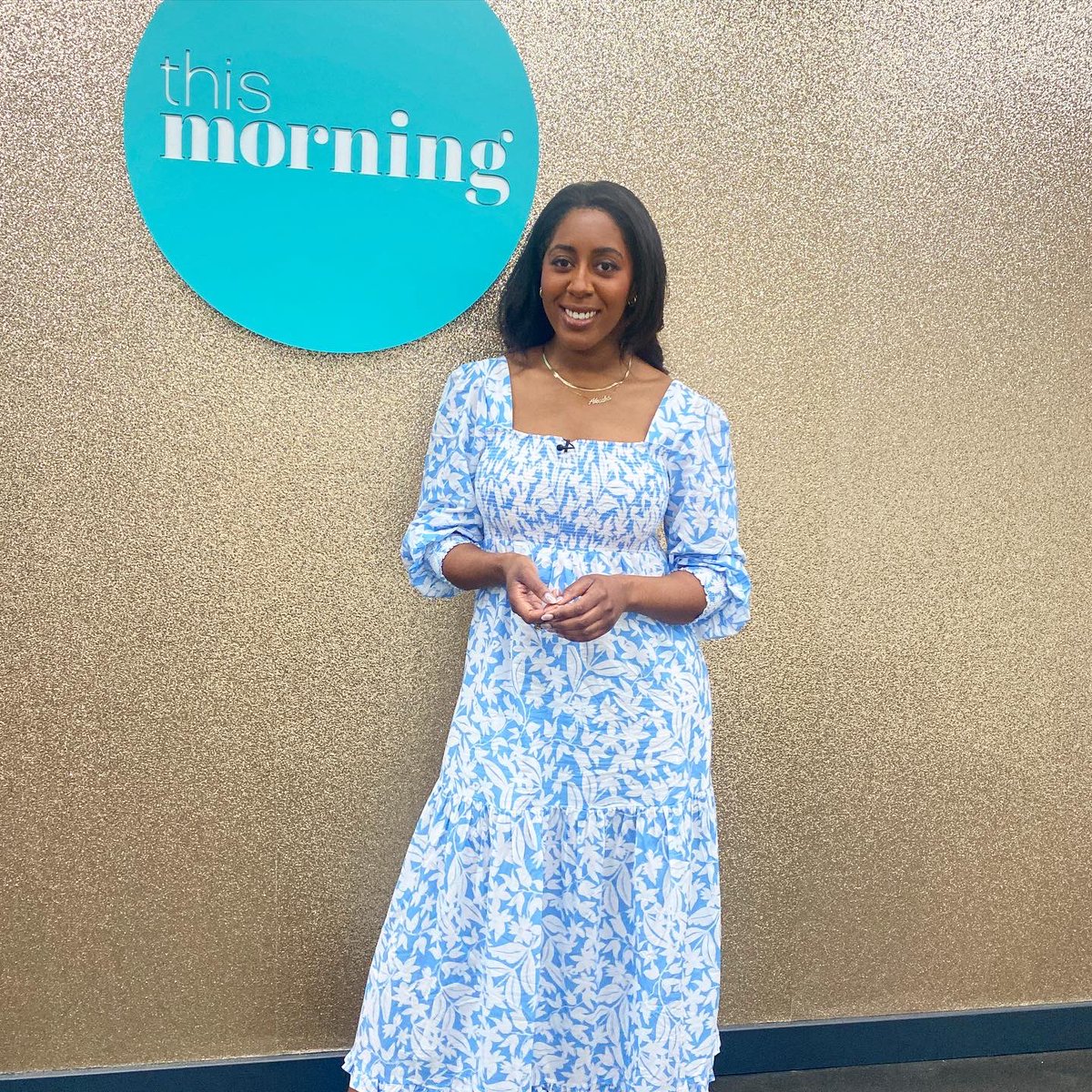 KeeksReid's tweet image. Third times a charm! Was back doing beauty on @thismorning today 🥳✨