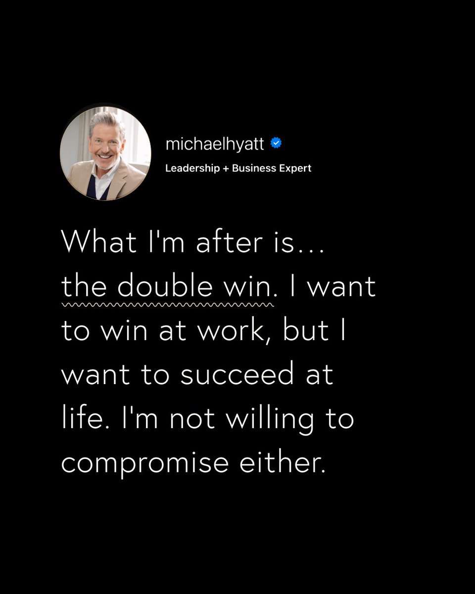 MichaelHyatt's tweet photo. You don’t have to choose between winning at work or winning at home. You can have both. That’s true winning.

To learn more, grab your copy of Win at Work &amp; Succeed at Life
➡️ https://t.co/fpwaFDAO6p

#doublewin #winatwork #succeedatlife #leader #family https://t.co/HmsFJVMuav
